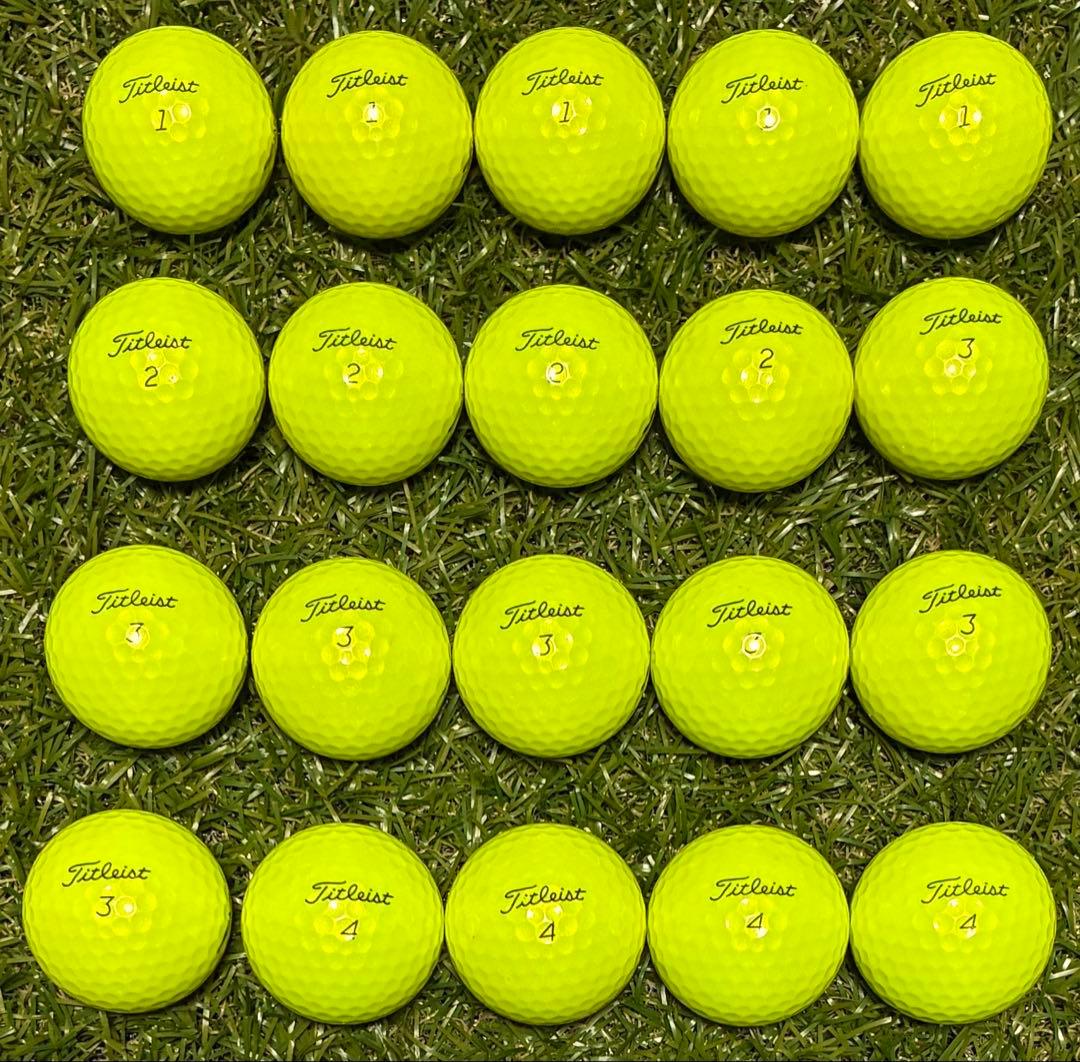 498★Sランク★タイトリスト ProV1 ロストボール イエロー　20球 ロストボール タイトリスト Pro V1 20球 2023年モデル イエロー C