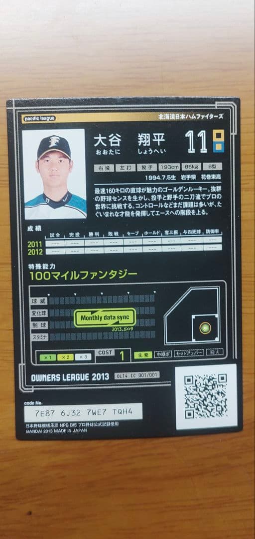 Google様専用 大谷翔平 オーナーズリーグ インフィニティ