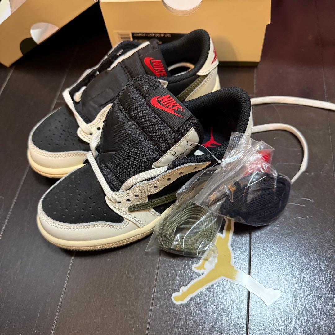 新品 トラヴィススコット ナイキ PS エアジョーダン1ミディアム オリーブ Travis Scott × Nike PS Air Jordan 1 Low OG 