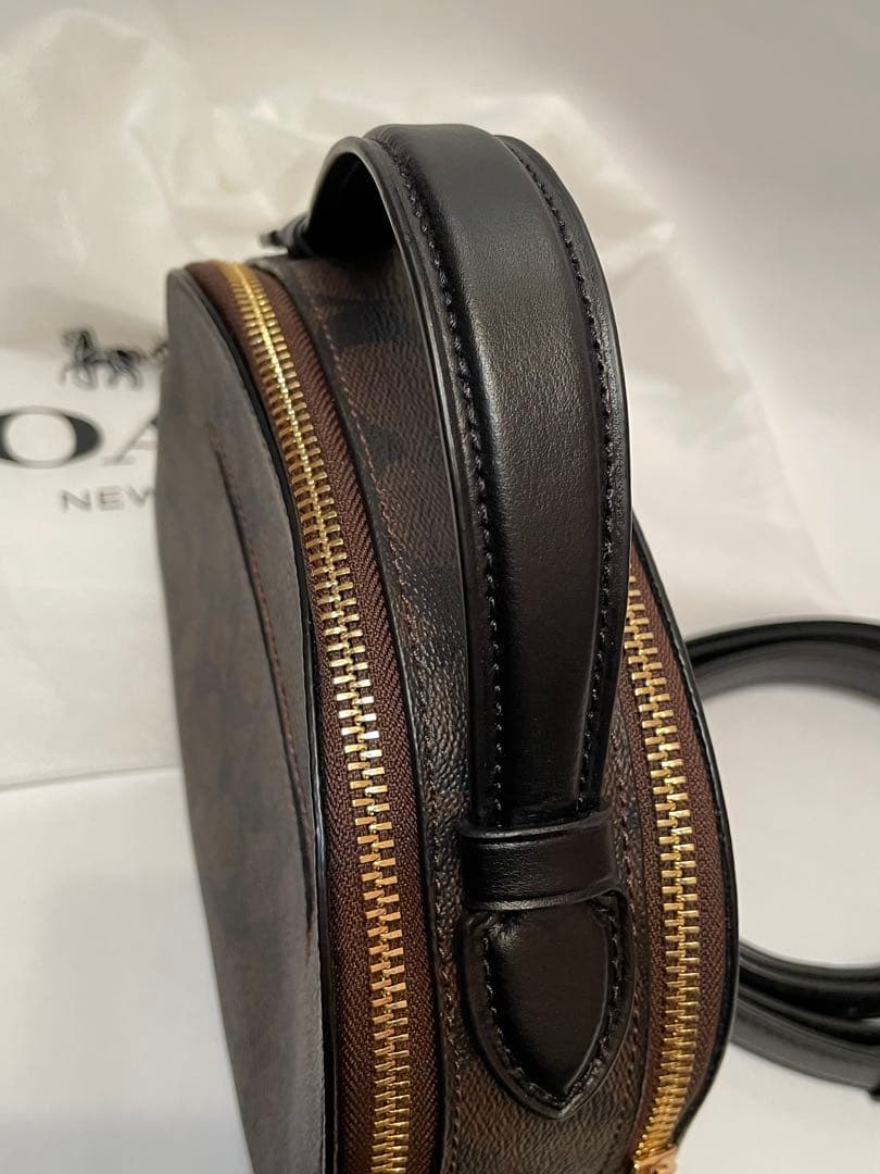 COACH コーチ シグネチャーダブルファスナー 2wayショルダーバッグ