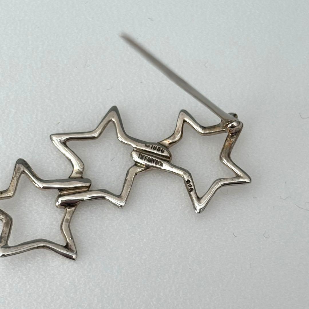 TIFFANY&Co】ティファニー トリプルスター ブローチ SV925 - メルカリ