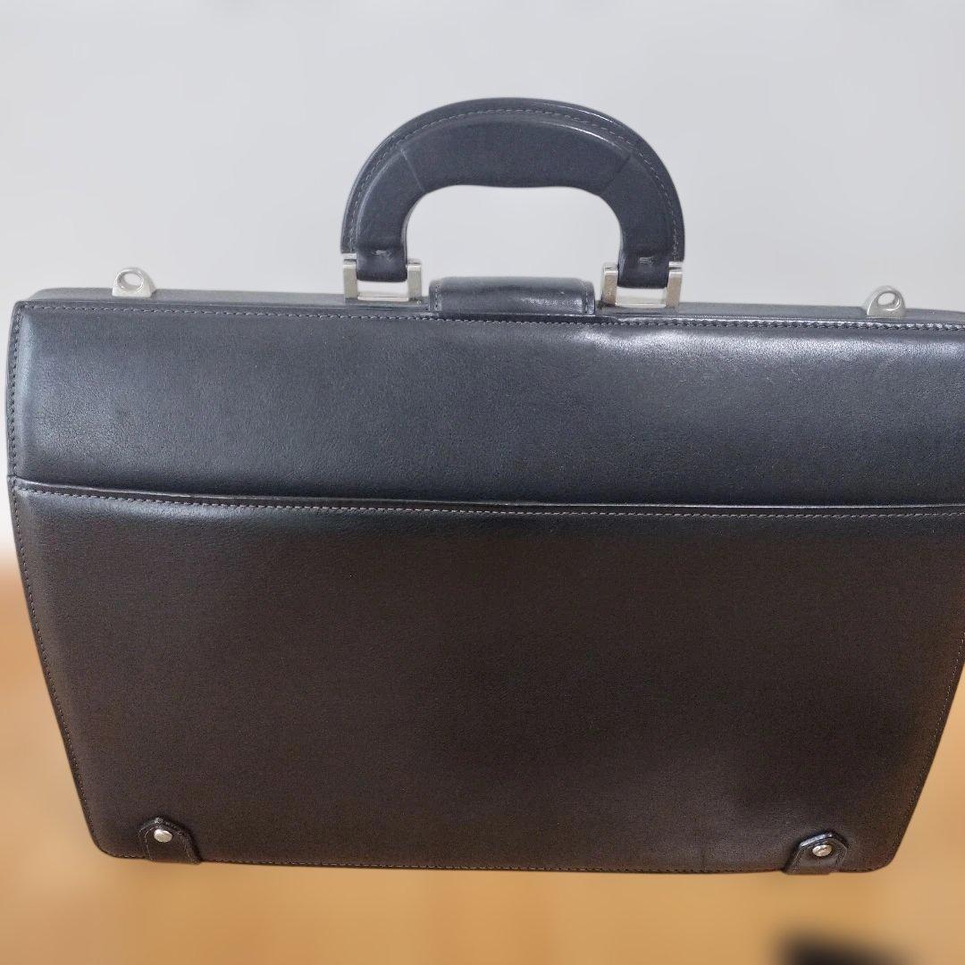 ブラックレザー ビジネスバッグ ドクターバッグ ミラショーン メンズ