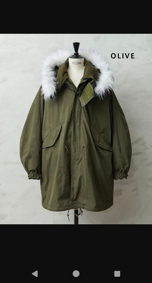 WAIPER WAIPER M-65 FISHTAIL PARKA オリーブ M-65 FISHTAIL PARKA Olive