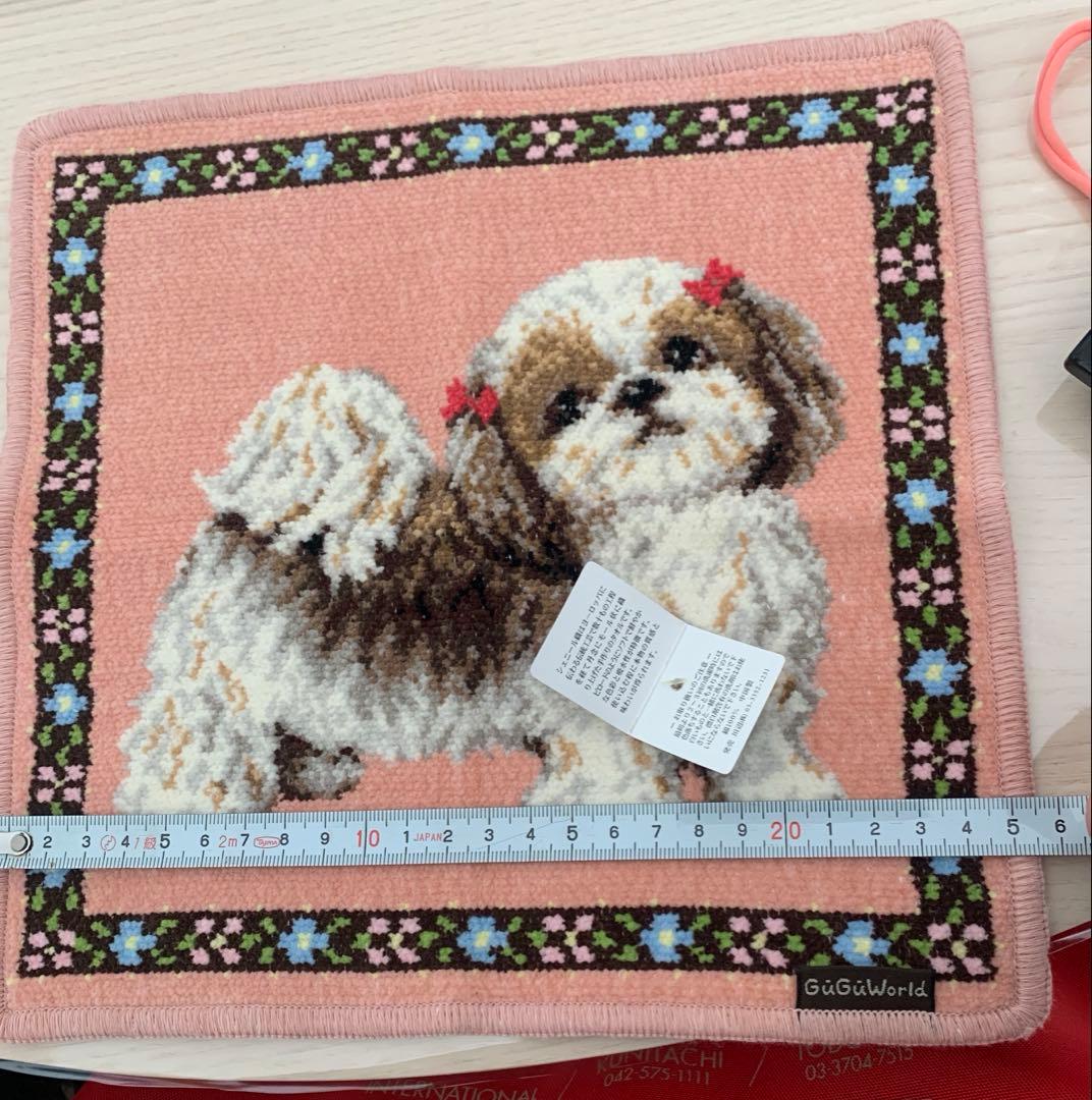 新品・未使用 シェニール織 タオルハンカチ グーグーワールド