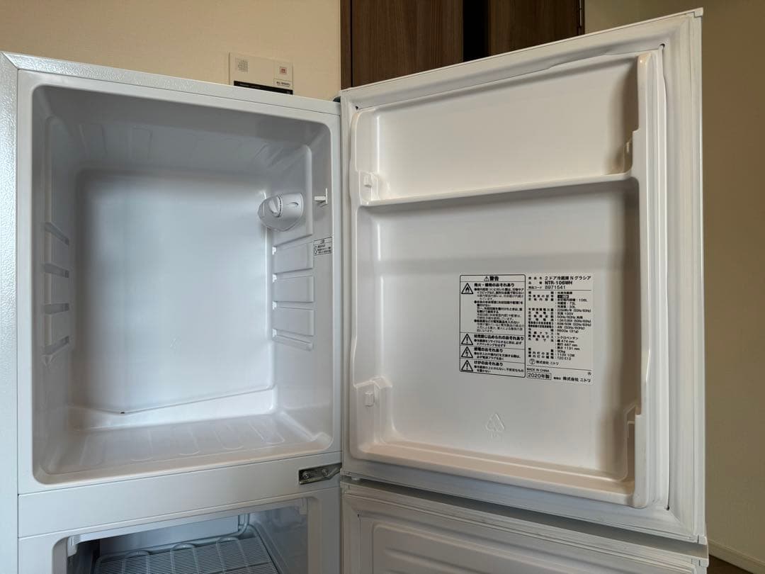 2ドア冷蔵庫 (106L)Nグラシア | 株式会社ニトリ2020年製 - メルカリ