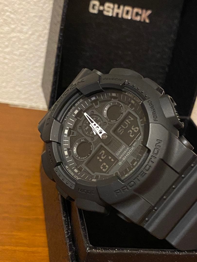 【 ベッカム着用G-SHOCKの電池新品 】 GA100 BLACK MODEL
