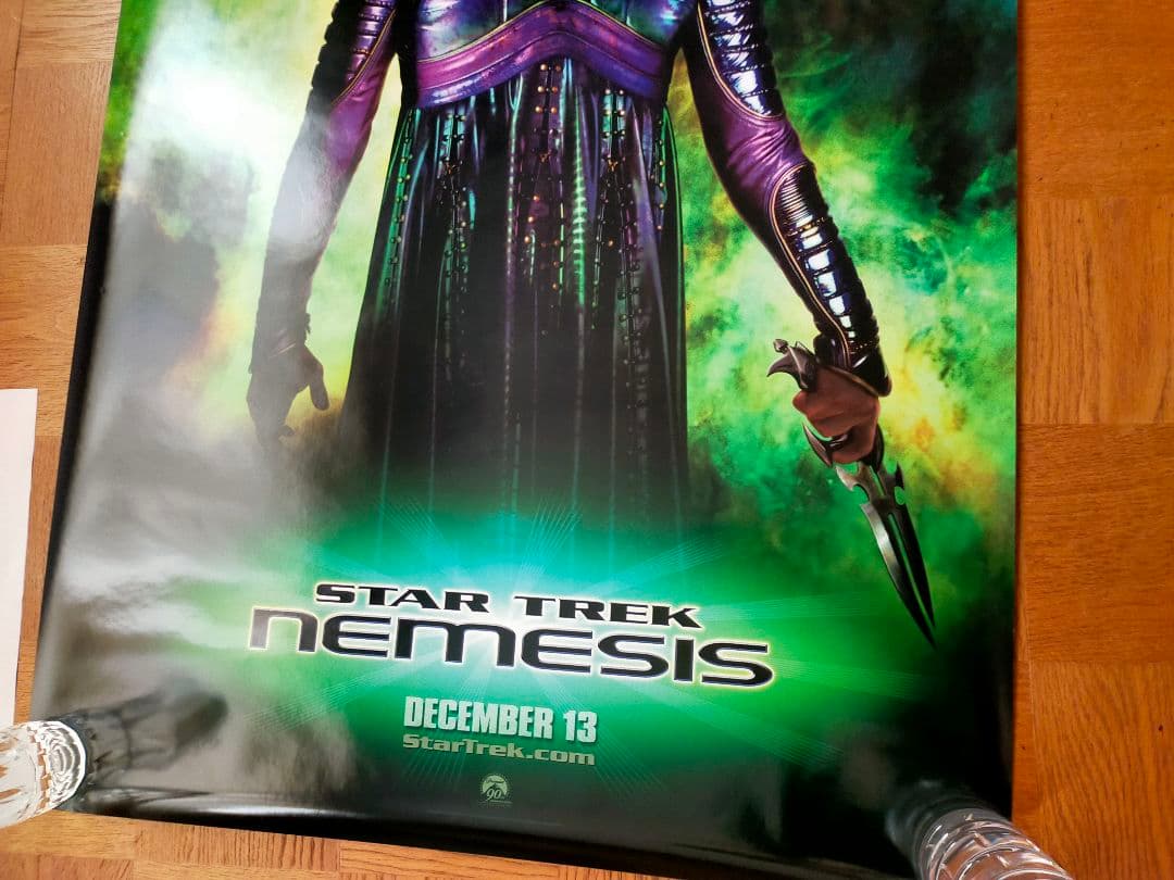 値下☆断捨離☆激レア☆スタートレック☆ネメシス☆特殊反転両面印刷☆ポスター