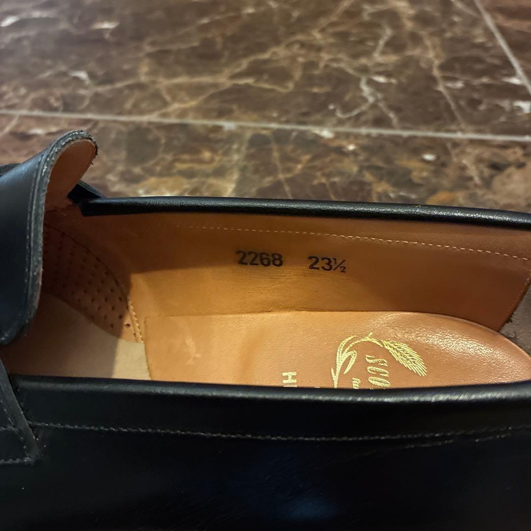 【SCOTCH GRAIN】ローファー 本革 ブラック 23.5cm