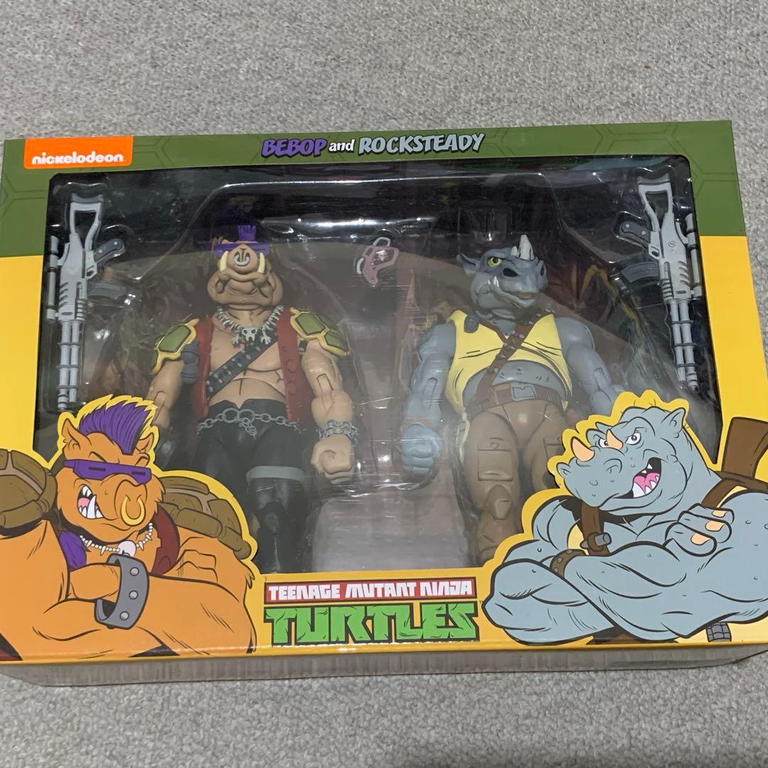 NECA TMNT タートルズ フィギュア ビーバップ ロックステディ アメコミ