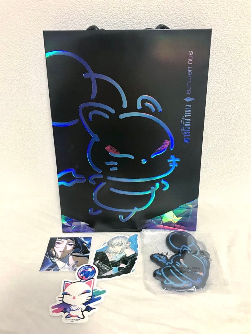 シュウウエムラx FF14 ステッカー オリジナルモーグリキーリング＋