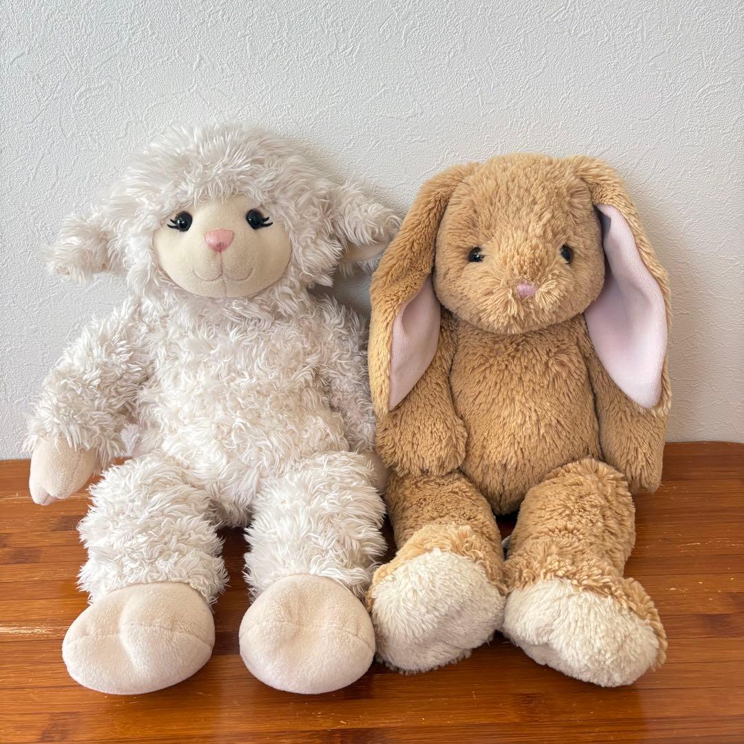 ☆レア☆ビルドアベア くま ひつじ うさぎ ぬいぐるみ 4体 洋服 靴