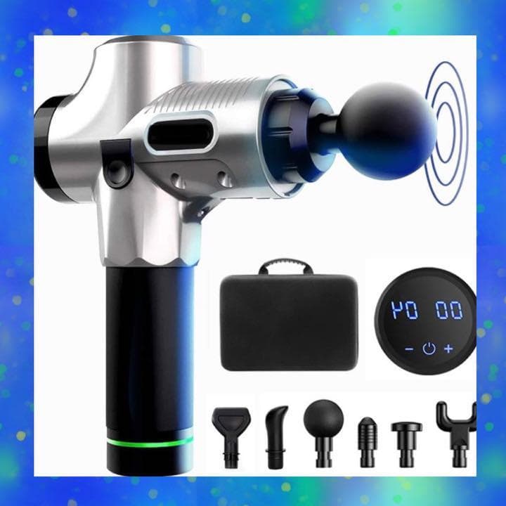 ❤現役カイロプラクター推奨❣プロも使う確かな実用性♪❤超高性能マッサージガン Amazon | カイロプラクティックガン 4つの交換可能なマッサージヘッド