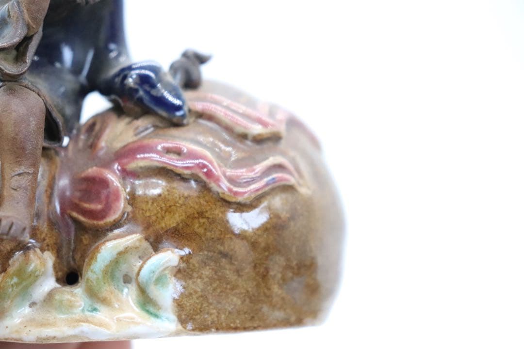 中国 石湾窯 瓢箪に乗っている人物 送料込み250326 - メルカリ