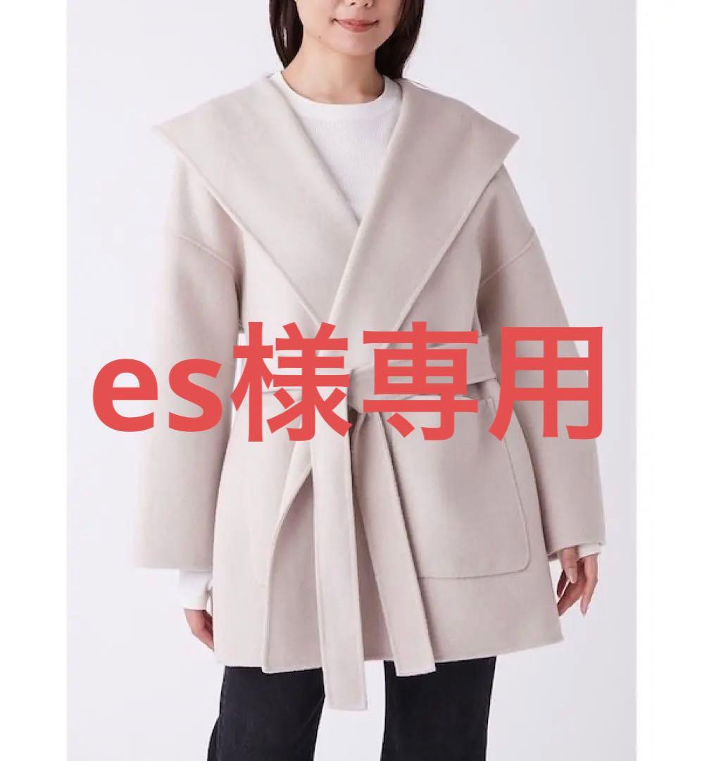 ミラオーウェン ハーフ丈ポンチョ風リバーコート - メルカリ