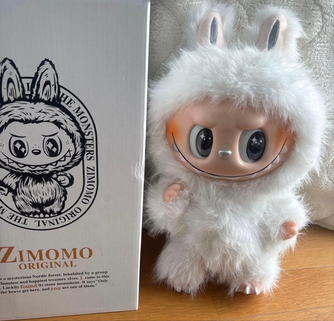 海外限定 ラブブ ジモモ ビッグサイズ 茶色白色セット38cm 頭ブブ