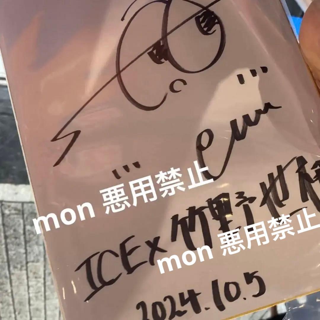 ICEx 竹野世梛 サイン色紙 - メルカリ