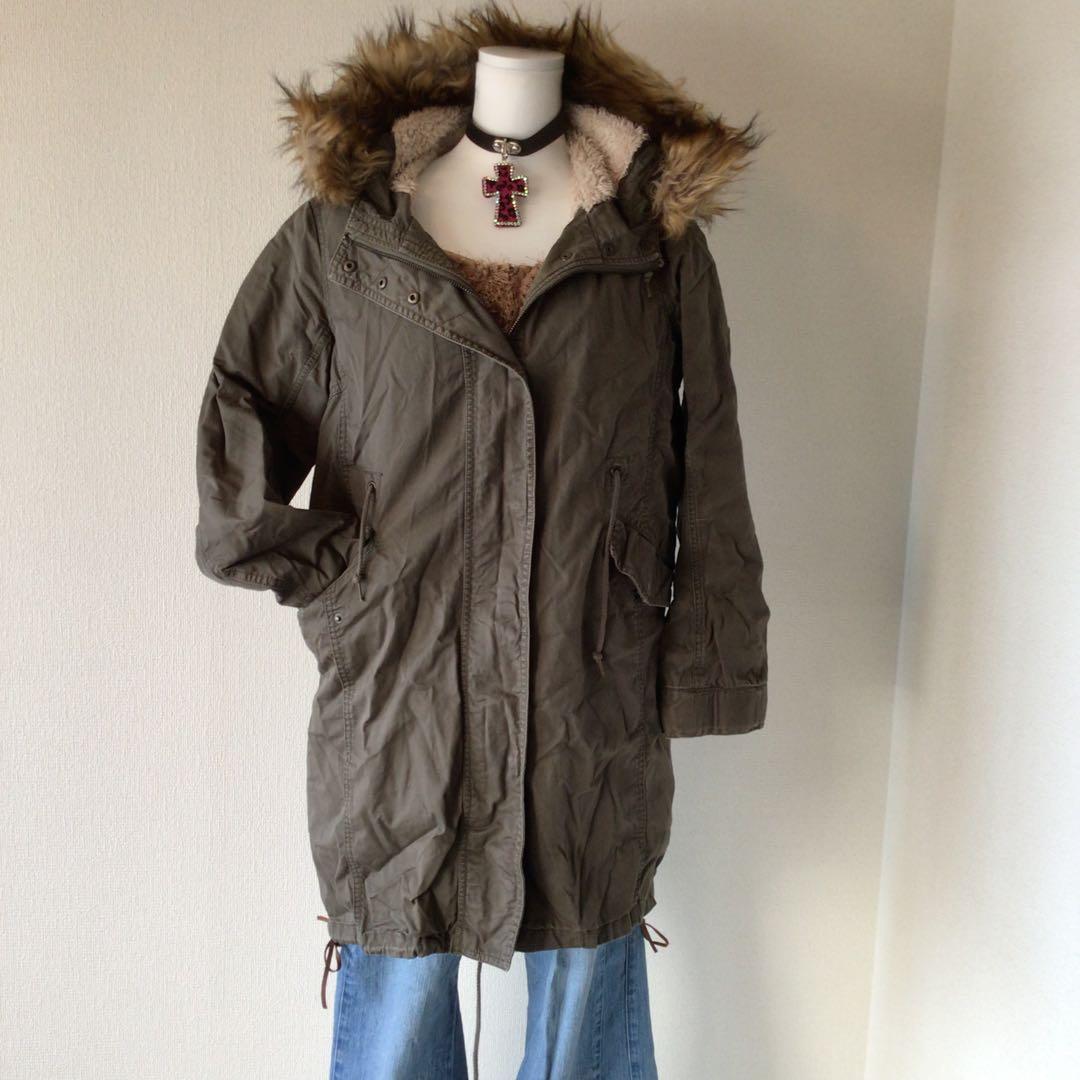 y2k エコファー付モッズコート グランジフェアリー 森ガール 平成