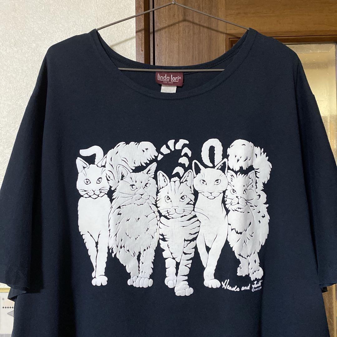 90s ネコ 猫 Tシャツ ビンテージ あいみょん着用 USA 犬 アート - メルカリ
