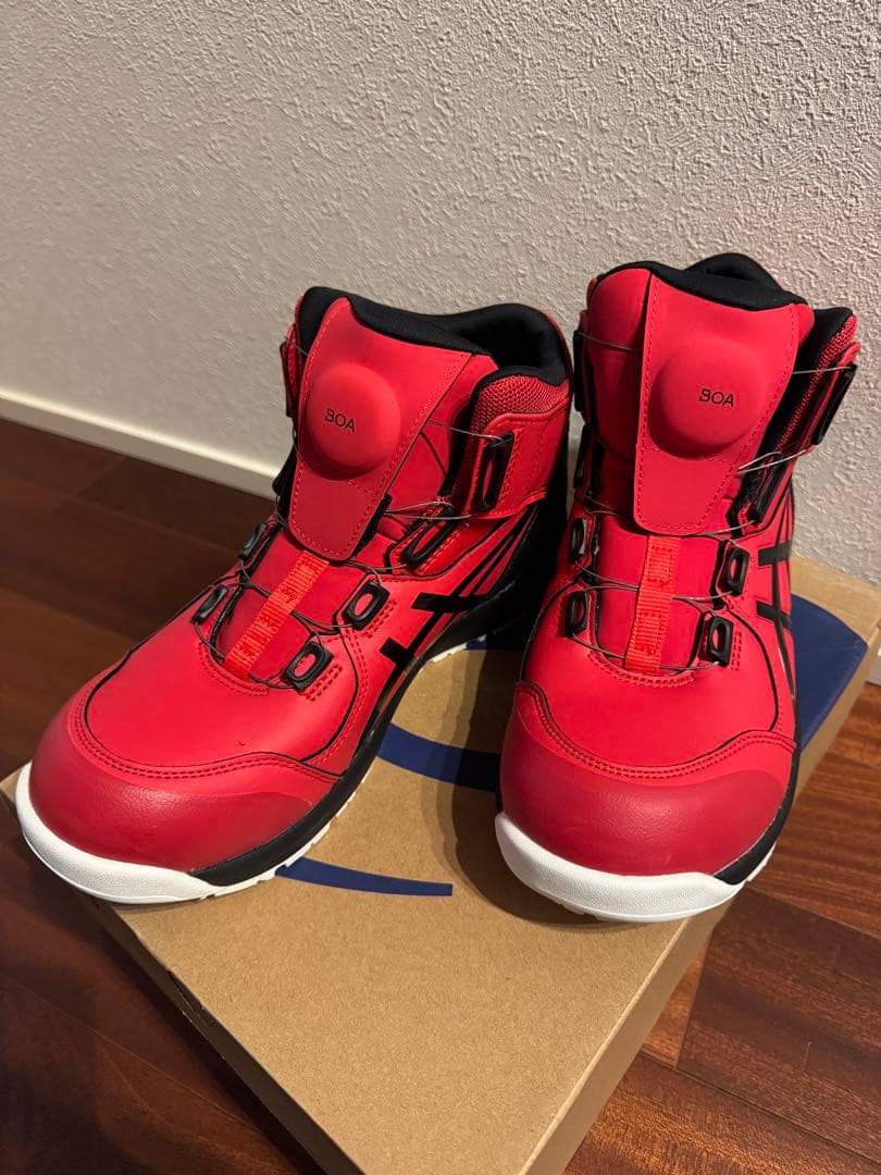 アシックス　ウィンジョブ　CP304 BOA 25.5cm レッド/ブラック