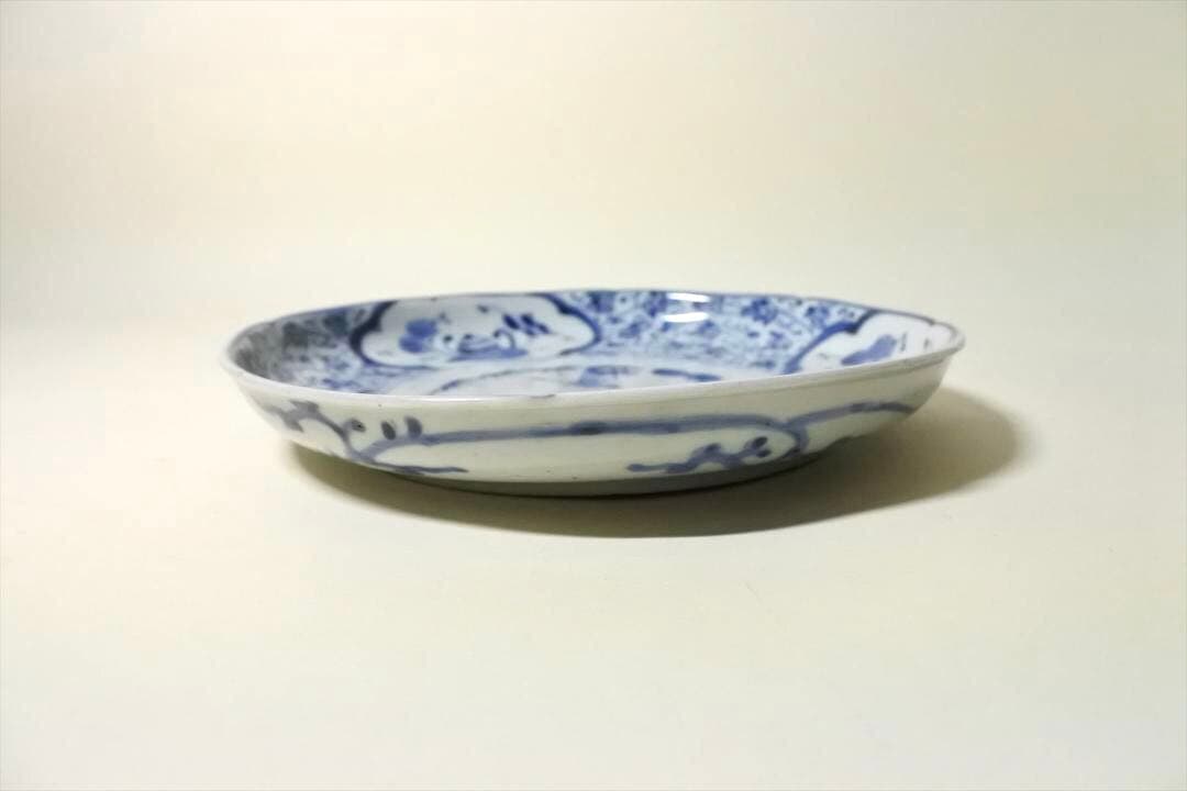 江戸中期～後期 伊万里 染付 皿 骨董品 アンティーク b i - メルカリ