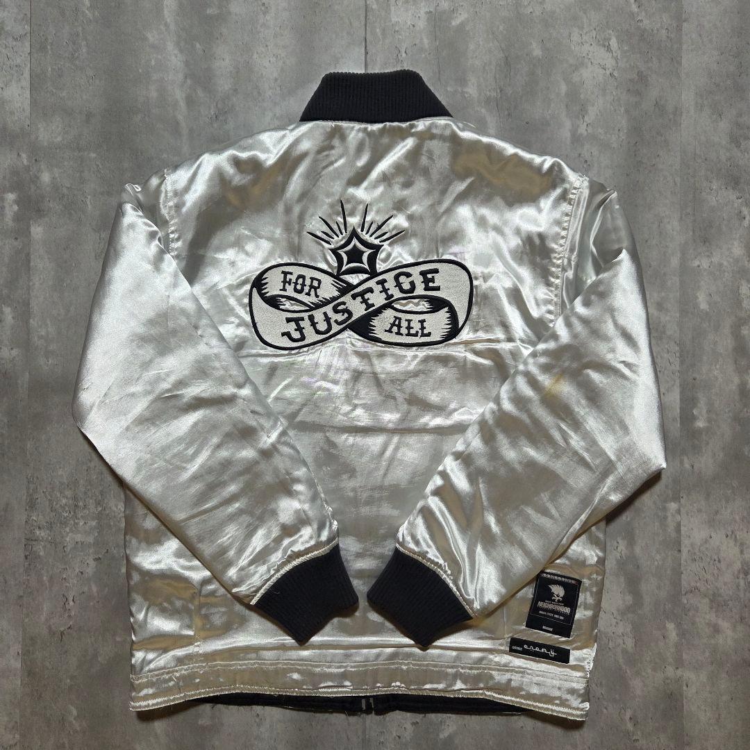 古着 NEIGHBORHOOD リバーシブルスタジャンキルティング両面刺繍 黒M