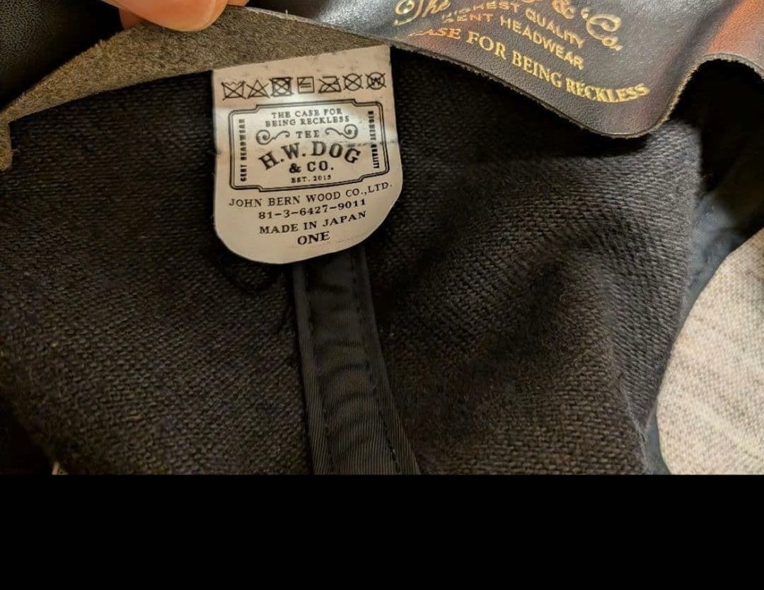 ナ*オ様 THE H.W.DOG&CO. ベースボールキャップ　ブラック