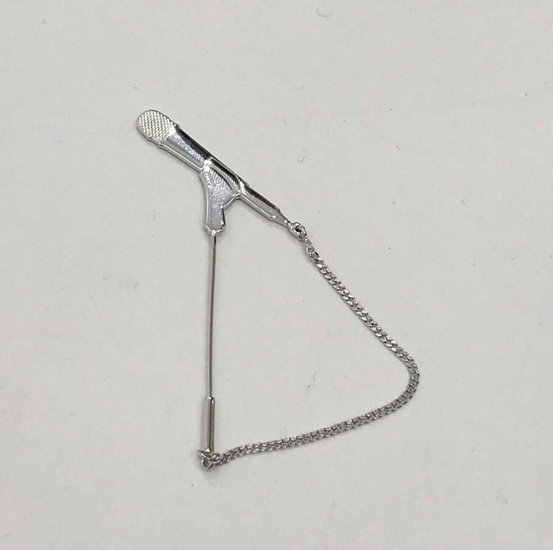 エディ期 Dior Homme スタンドマイク ピンブローチ 925□0409R DIOR