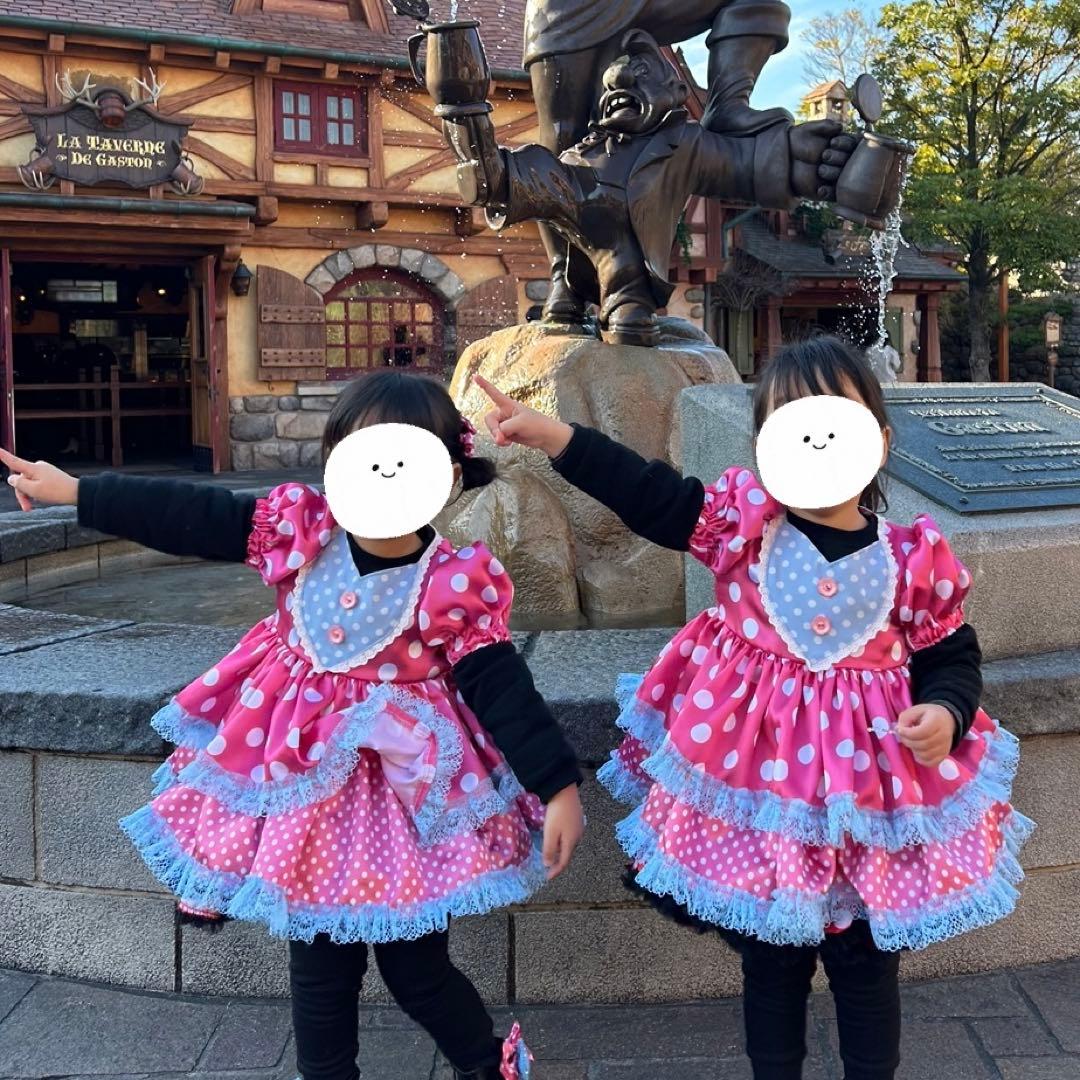 ディズニー パルパルーザ ミニー 衣装 コスプレ 100cm 95cm 双子