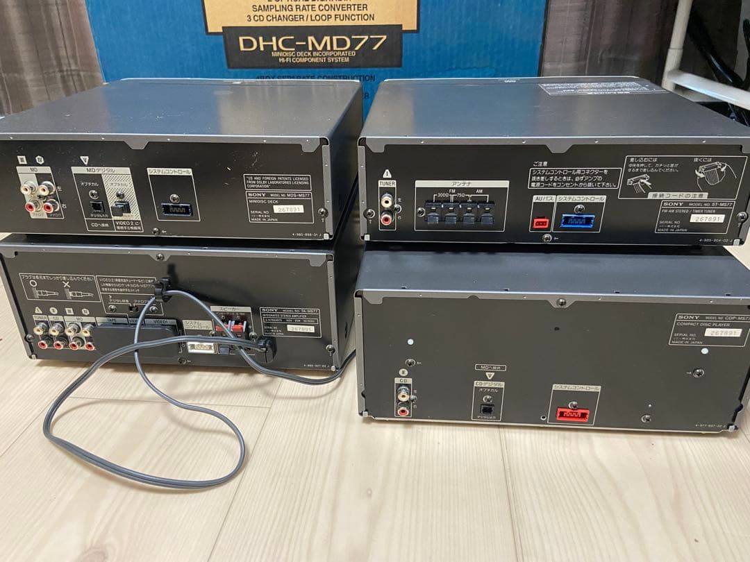 ①SONY MDコンポ DHC-MD77 ジャンク品 ②スピーカーあります - メルカリ