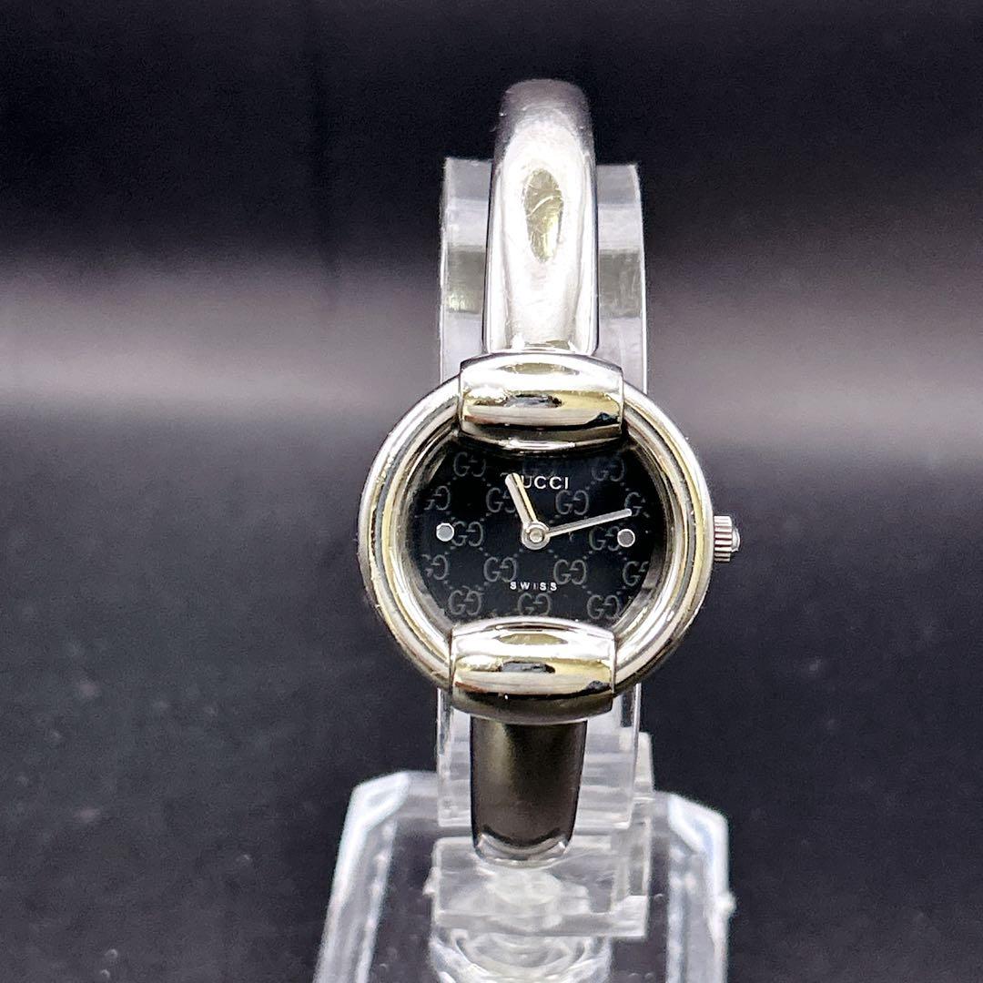 ✨威風堂々✨GUCCI グッチ 1400L バングルウォッチ GG柄 稼働 - メルカリ