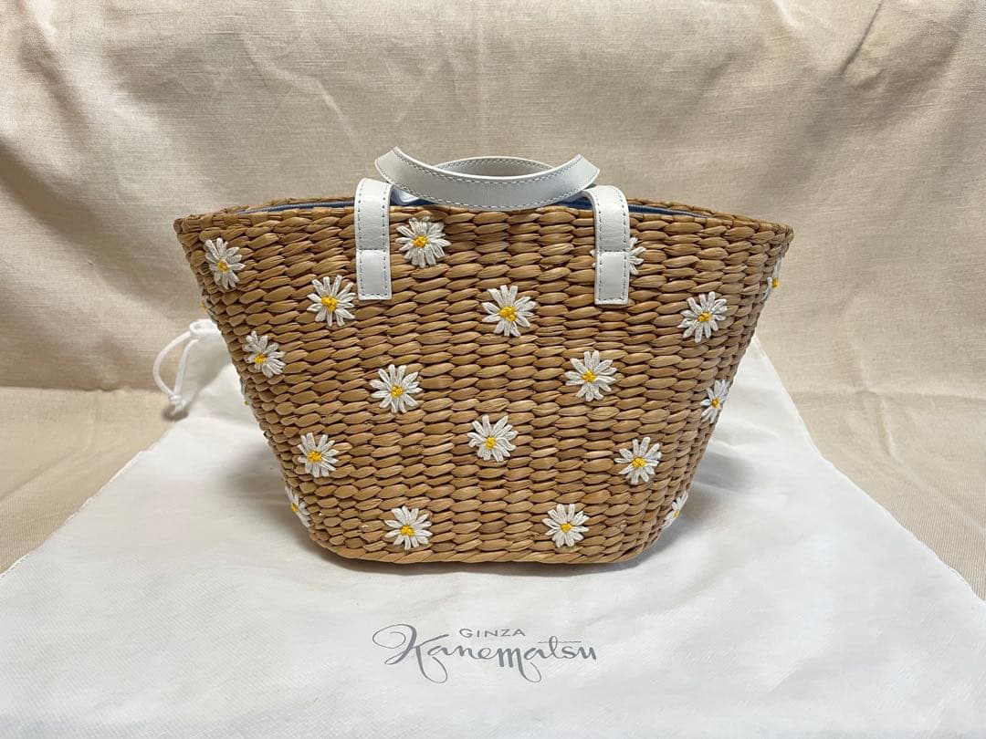 カネマツ デイジー刺繍 かごバッグ - メルカリ