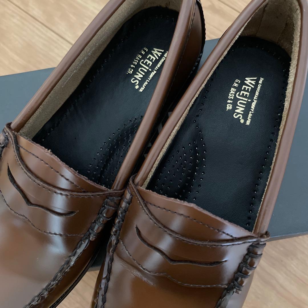 G.H.BASS ジーエイチバス レザーペニーローファー　コニャック22.5㎝