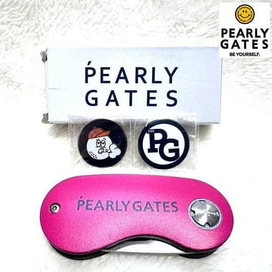 新品☆パーリーゲイツ☆フォーク＆マーカーセット☆ピンク【正規品】P