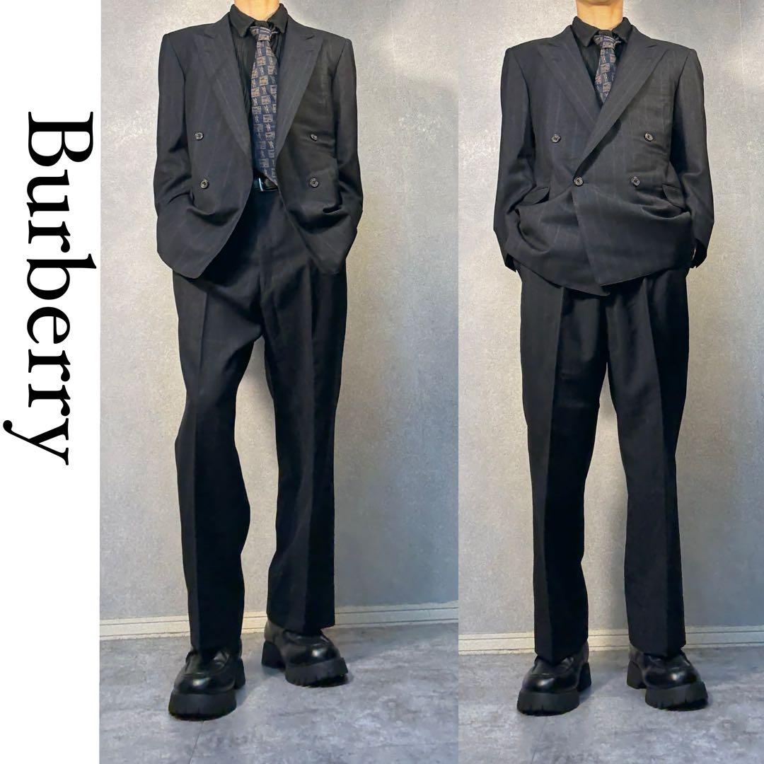美品】Burberry セットアップ ダブル ダークネイビー - メルカリ