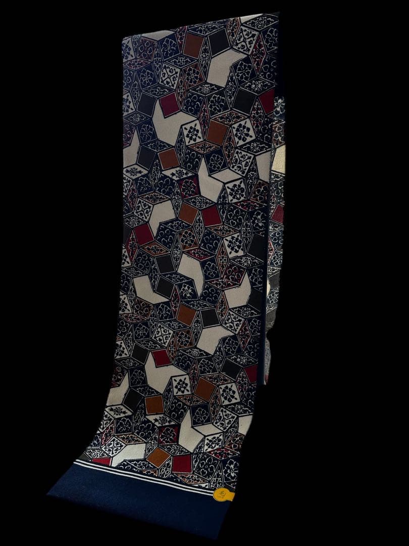 目玉 逸品 ウール100％ 型染め名古屋帯