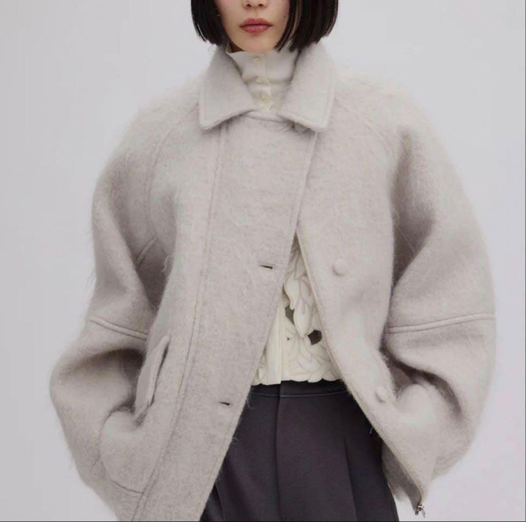 UND MOHAIR SHAGGY FLIGHT JACKET アイボリーS - メルカリ