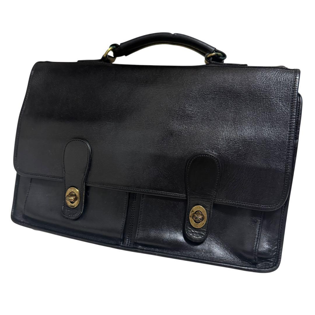 OLD COACH オールドコーチ レザー ブリーフバッグ ブリーフケース 黒