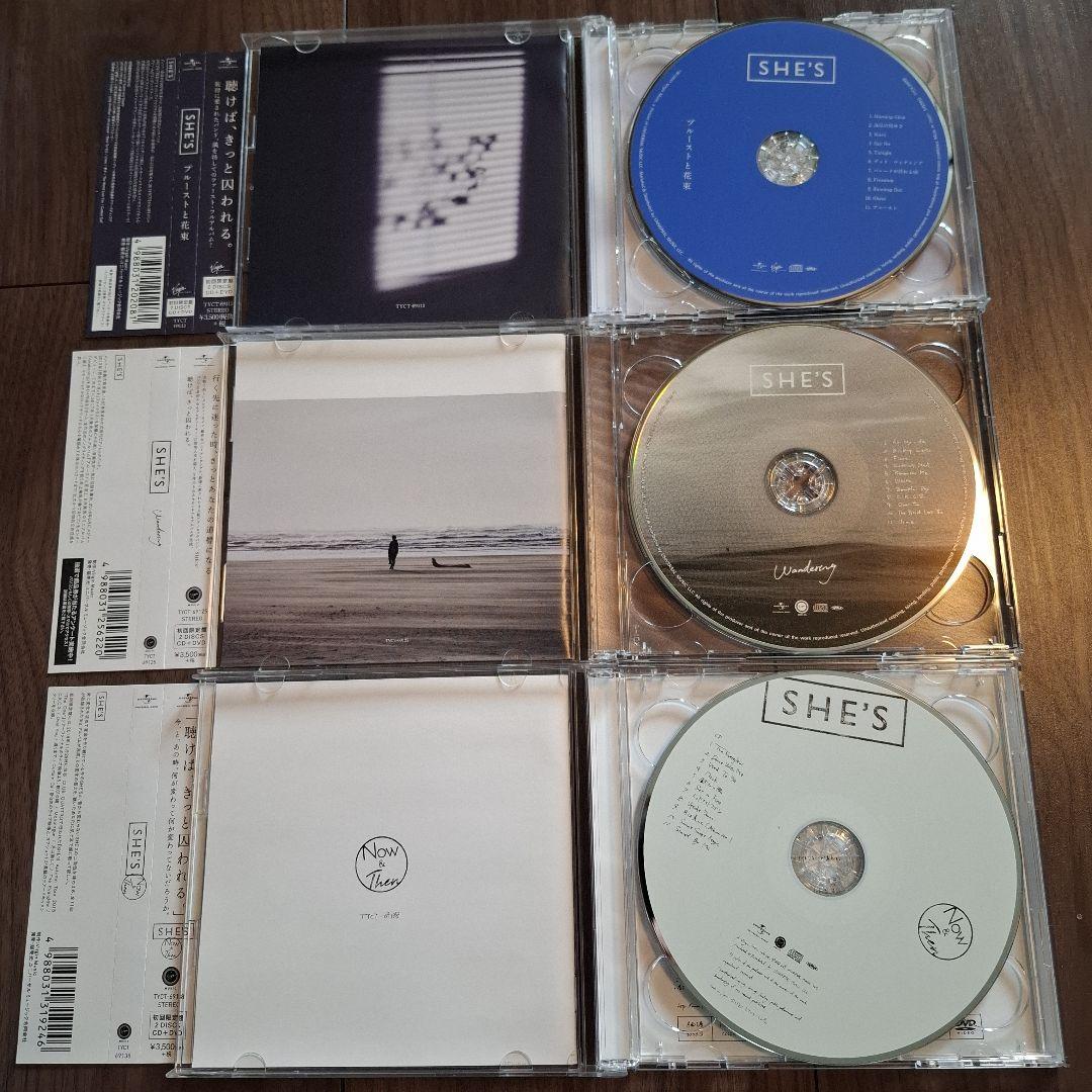 SHE'S 初回限定盤CD+DVD アルバム3枚まとめ売り - メルカリ
