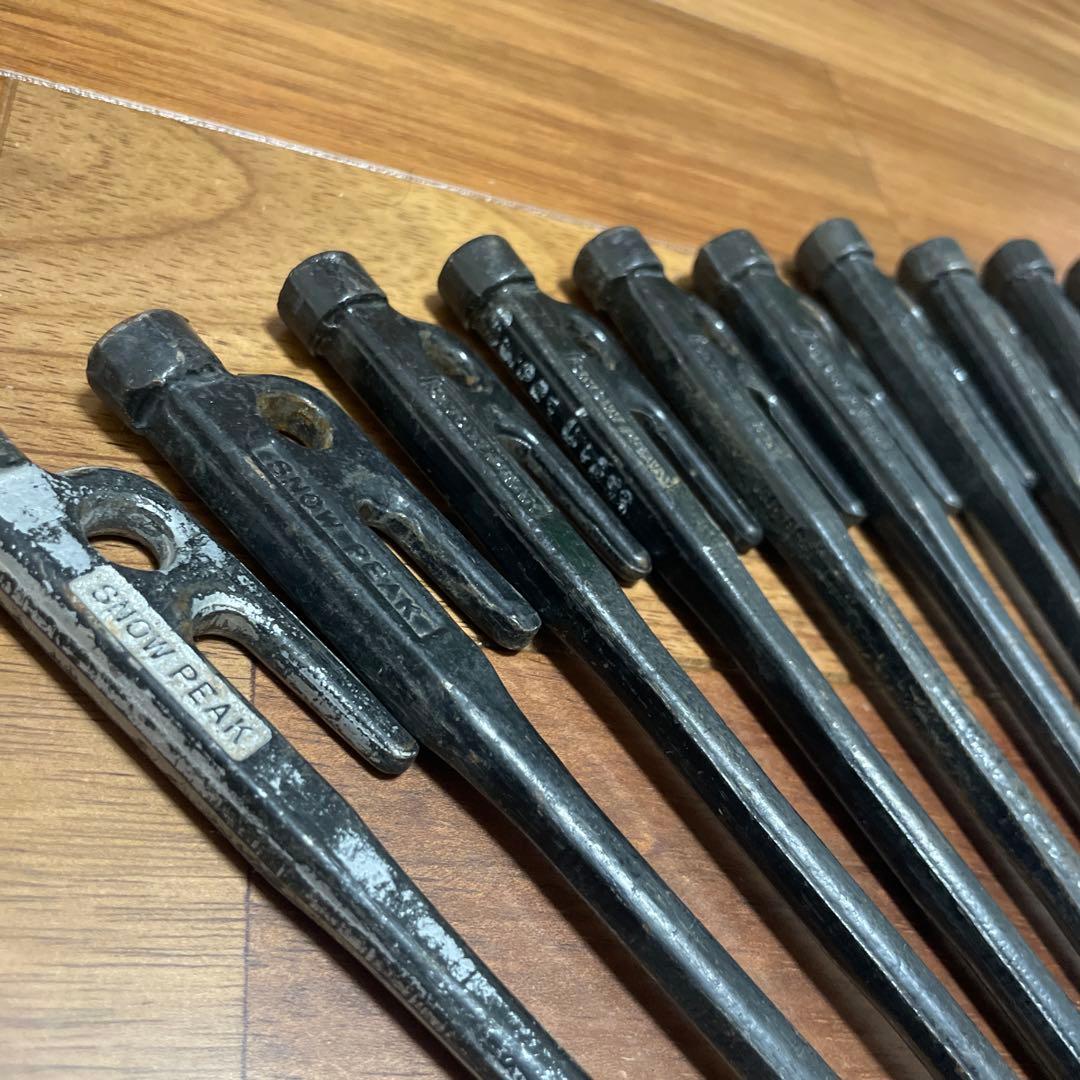 鍛造ペグ20本セット 28〜30cm ソリッドステーク エリッゼ ゼインアーツ