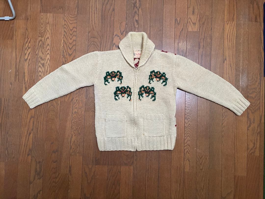 希少 Dry Bones 蜘蛛 スパイダー カウチンニット M ドライボーンズ