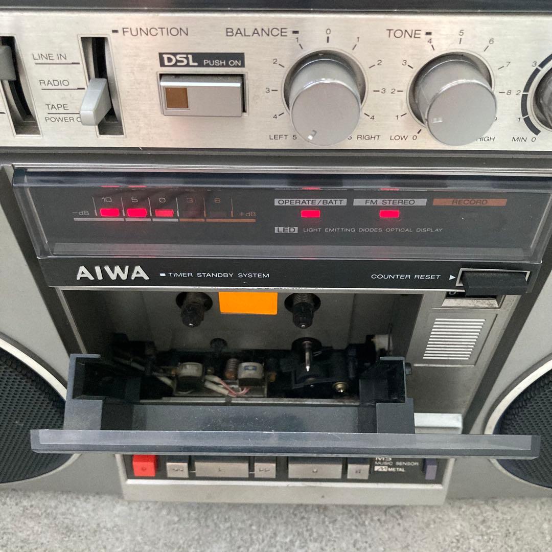 AIWA 】 アイワ CS-J60 ラジカセ 昭和レトロ 通電OK ジャンク - メルカリ