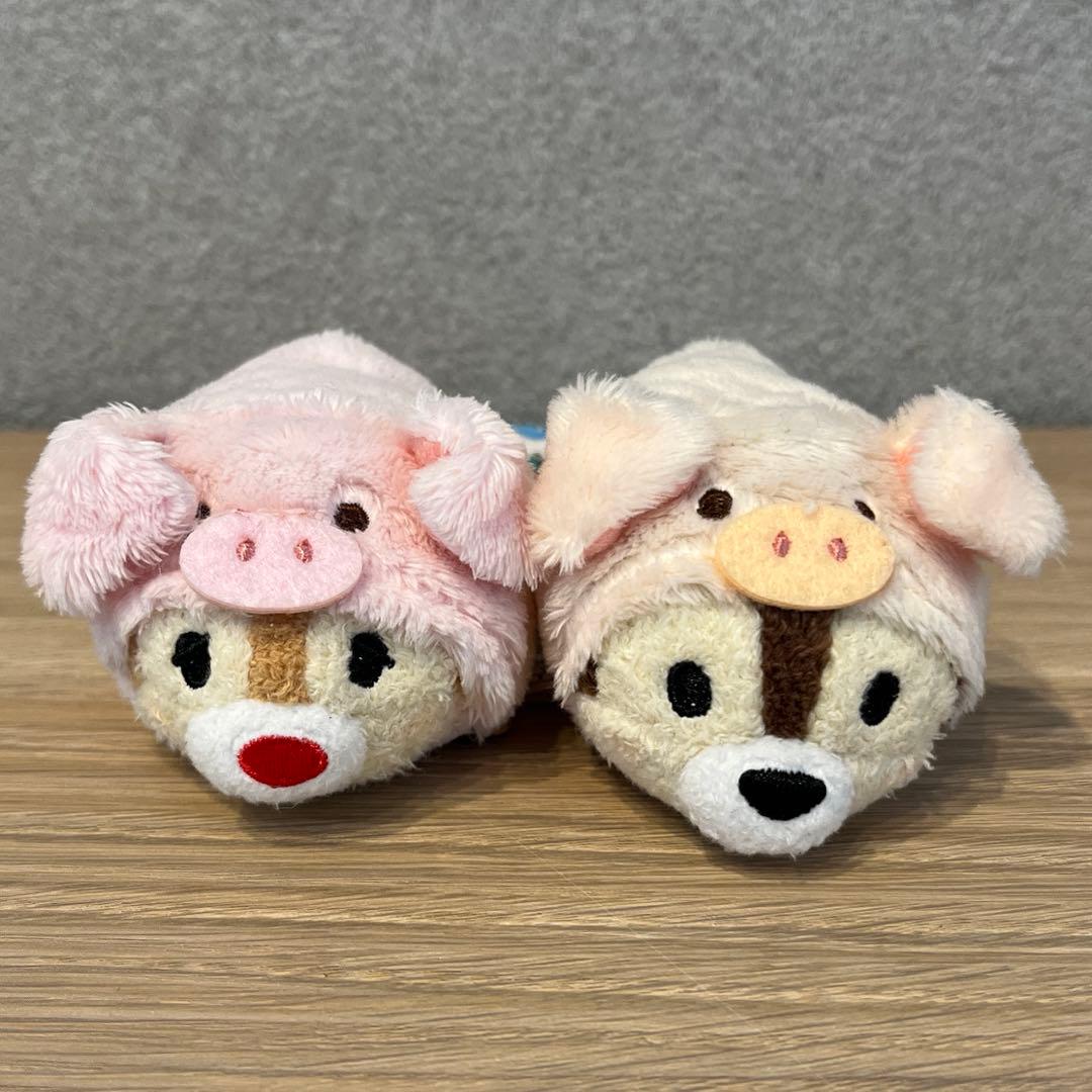 香港ディズニー ツムツムぬいぐるみ チップ&デール 豚ver - メルカリ