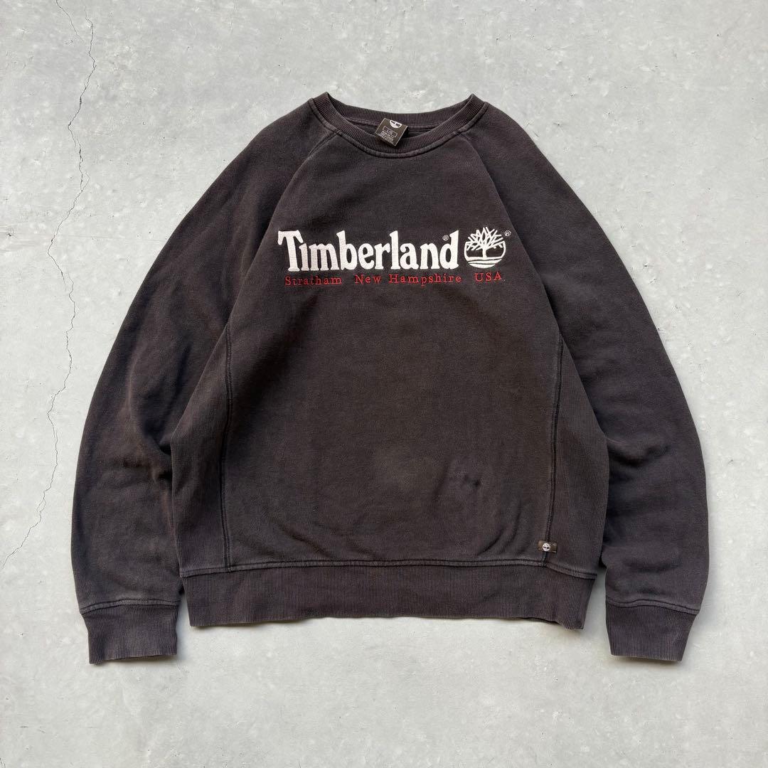 90s Timberland スウェット ロゴ フェード 短丈 box 短丈 - メルカリ