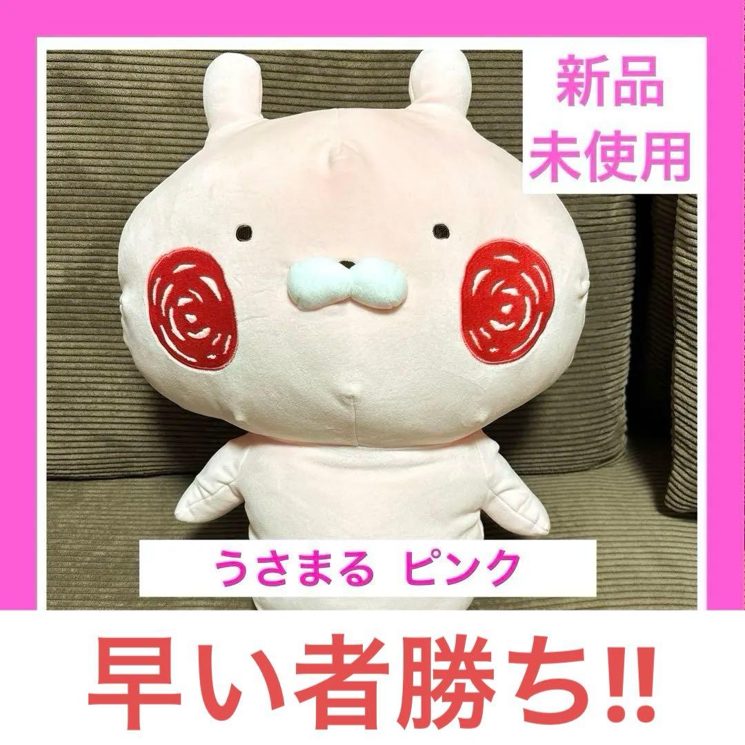 ☆SALE☆】うさまる もちもち超BIGぬいぐるみ 【ピンク】 - メルカリ