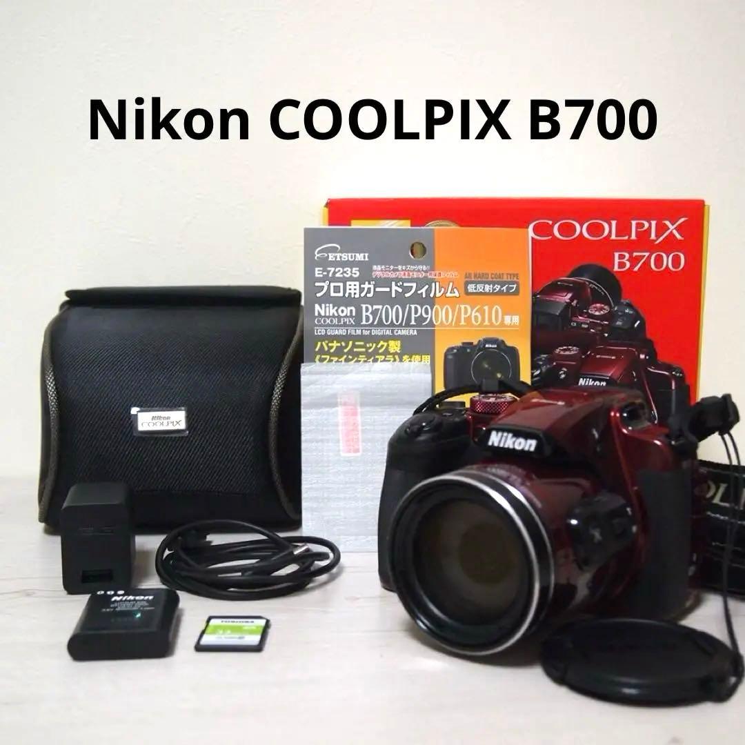 【動作確認済】Nikon COOLPIX B700 レッド ケース SDカード付 Amazon | Nikon デジタルカメラ COOLPIX B700 光学60倍ズーム2029万