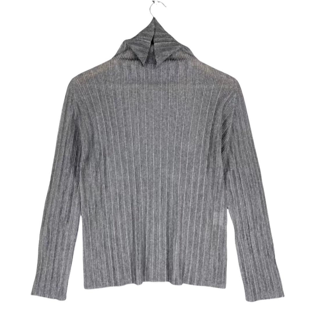 プリーツプリーズイッセイミヤケ トップス 長袖 タートルネック ライト