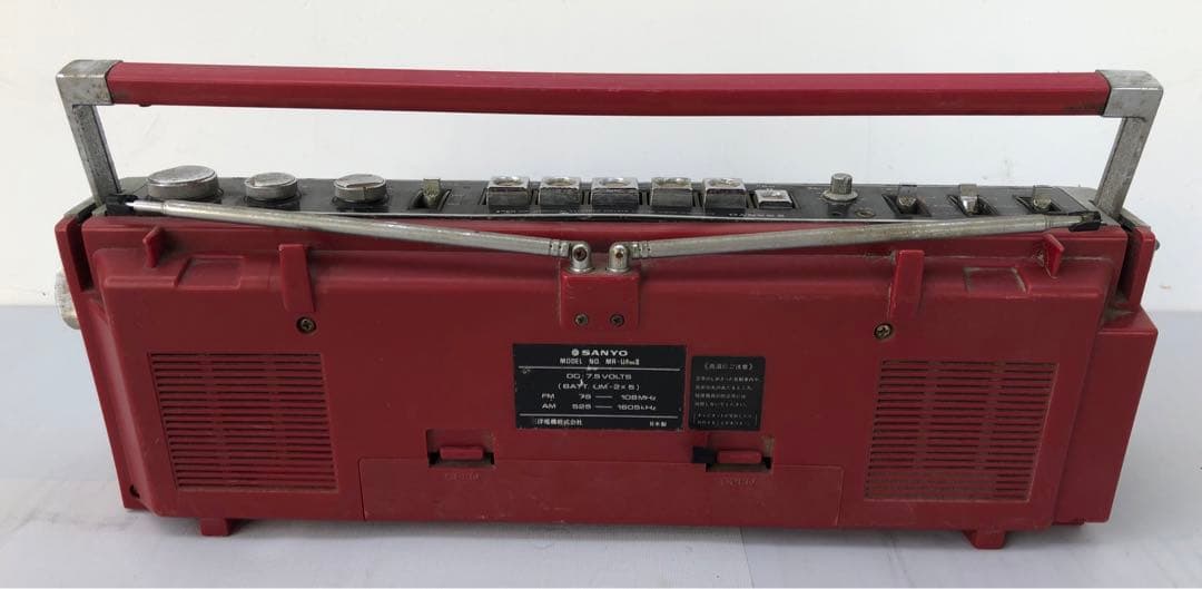 SANYO MR-U4MK2 赤 ラジカセ 昭和レトロ動作訳あり(D193) - メルカリ