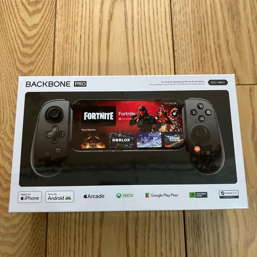 【新品未開封】BACKBONE PRO ゲームコントローラー スマホ、PC、TV、VRで使える次世代ゲームコントローラー「Backbone Pro