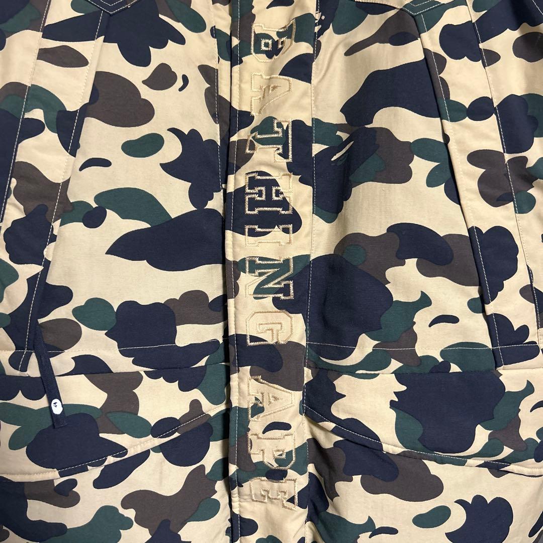 激レア a bathing ape シャーク 木村拓哉迷彩柄ダウンジャケットXL