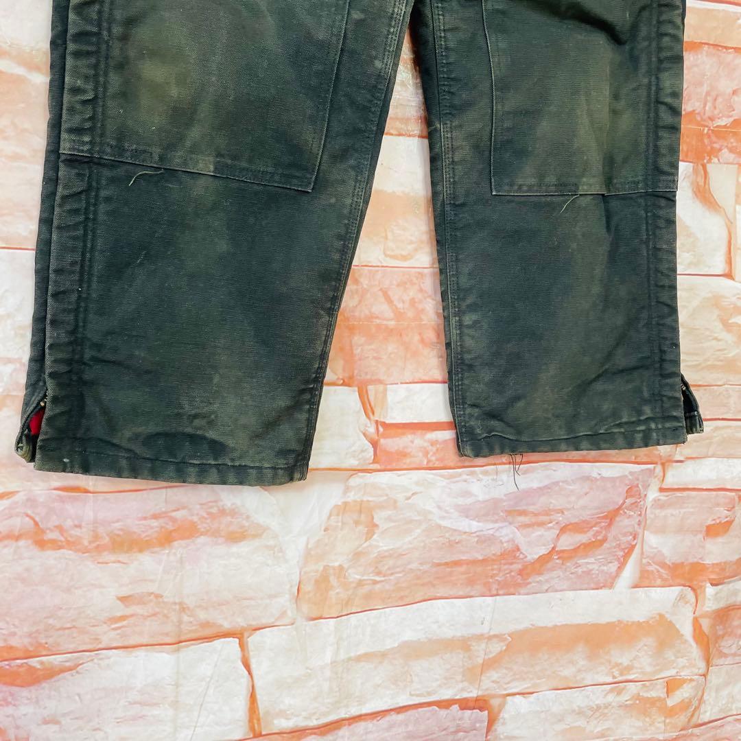 激レア】カーハートcarhartt ダブルニーオーバーオール 80s星タグL黒